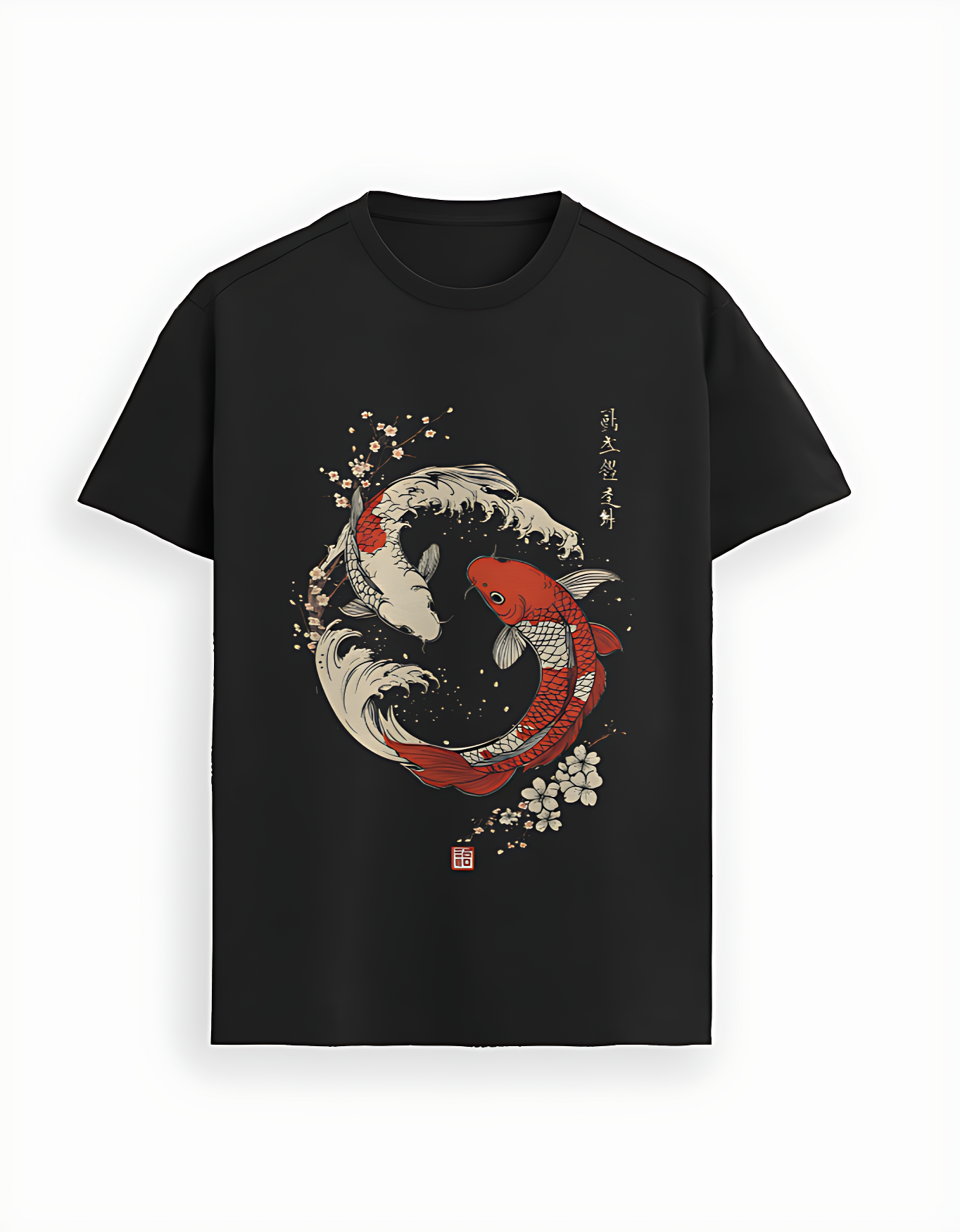 Koi Fish Yin Yang T-Shirt