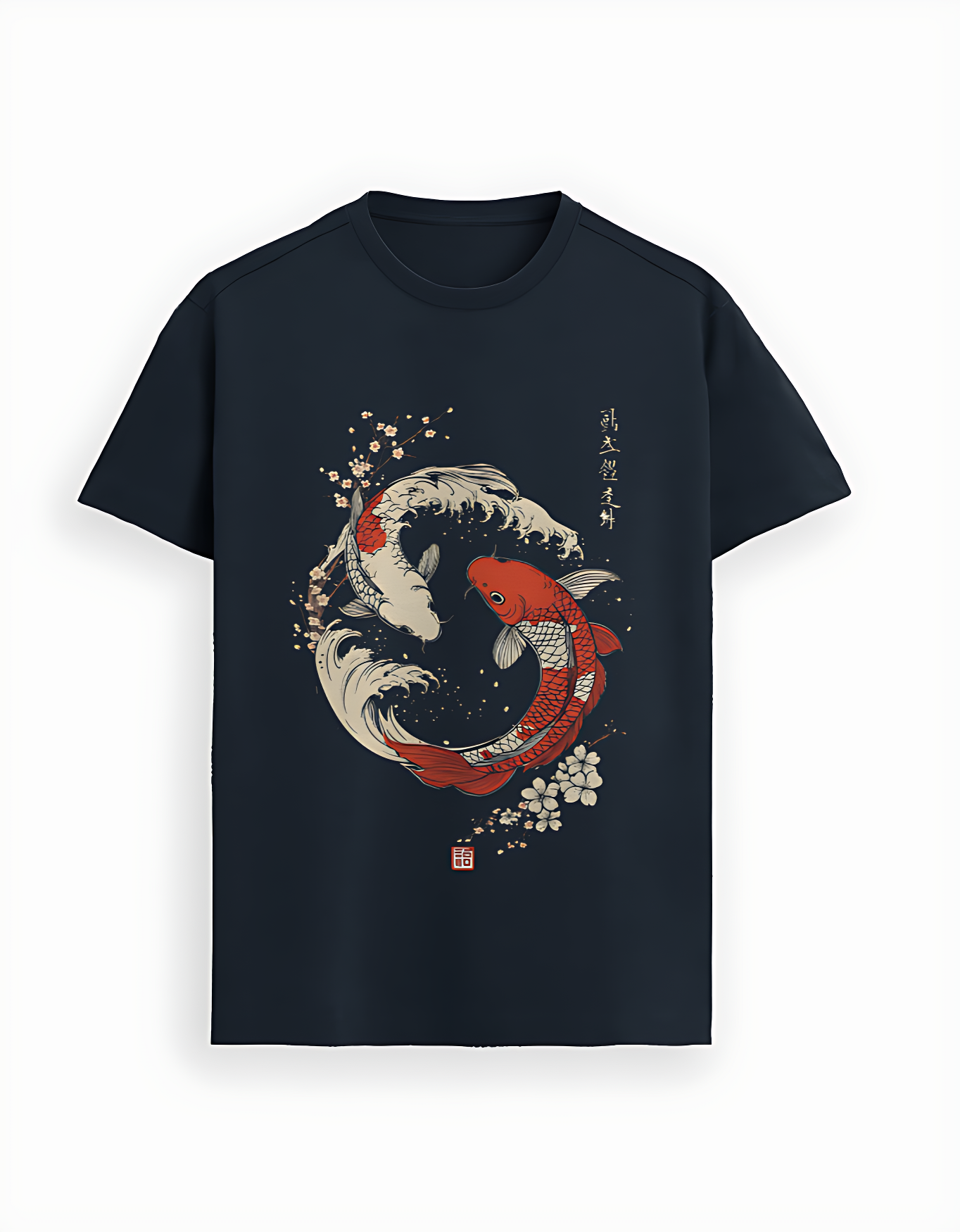 Koi Fish Yin Yang T-Shirt