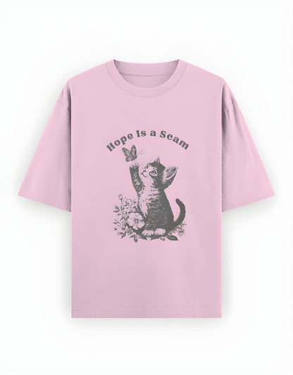 Hope Is a Scam – Kitten Graphic Tee