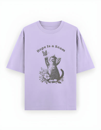 Hope Is a Scam – Kitten Graphic Tee